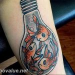 photo goldfish tattoo 04.01.2019 №023 - goldfish tattoo idea - tattoovalue.net