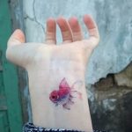 photo goldfish tattoo 04.01.2019 №024 - goldfish tattoo idea - tattoovalue.net