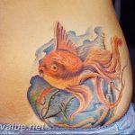 photo goldfish tattoo 04.01.2019 №038 - goldfish tattoo idea - tattoovalue.net