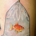 photo goldfish tattoo 04.01.2019 №045 - goldfish tattoo idea - tattoovalue.net