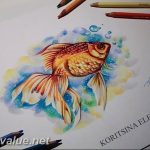 photo goldfish tattoo 04.01.2019 №069 - goldfish tattoo idea - tattoovalue.net