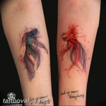 photo goldfish tattoo 04.01.2019 №081 - goldfish tattoo idea - tattoovalue.net