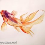 photo goldfish tattoo 04.01.2019 №084 - goldfish tattoo idea - tattoovalue.net