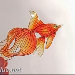 photo goldfish tattoo 04.01.2019 №109 - goldfish tattoo idea - tattoovalue.net