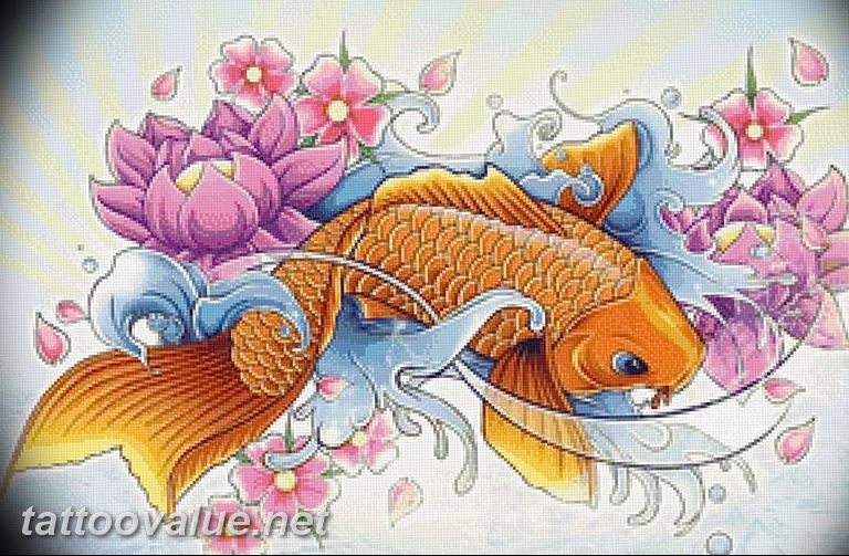 photo goldfish tattoo 04.01.2019 №143 - goldfish tattoo idea - tattoovalue.net