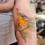 photo goldfish tattoo 04.01.2019 №157 - goldfish tattoo idea - tattoovalue.net