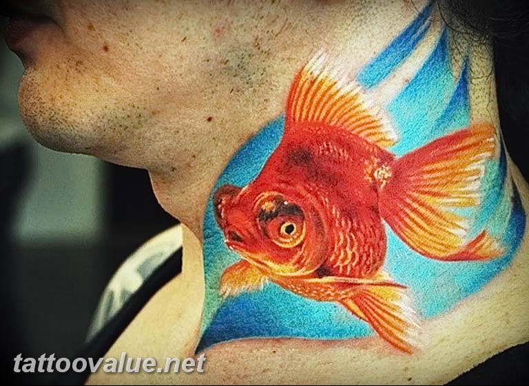 photo goldfish tattoo 04.01.2019 №178 - goldfish tattoo idea - tattoovalue.net