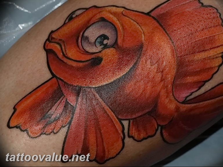 photo goldfish tattoo 04.01.2019 №189 - goldfish tattoo idea - tattoovalue.net