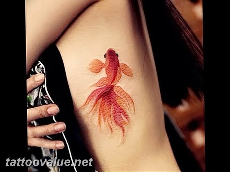 photo goldfish tattoo 04.01.2019 №193 - goldfish tattoo idea - tattoovalue.net