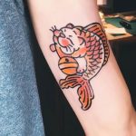 photo goldfish tattoo 04.01.2019 №203 - goldfish tattoo idea - tattoovalue.net