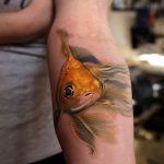photo goldfish tattoo 04.01.2019 №204 - goldfish tattoo idea - tattoovalue.net