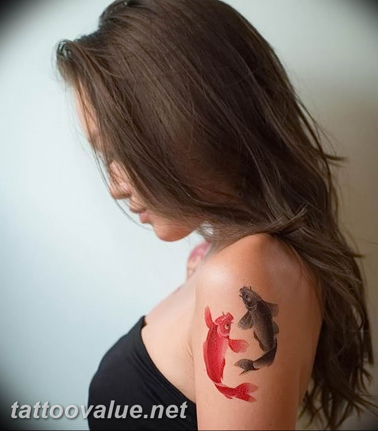photo goldfish tattoo 04.01.2019 №205 - goldfish tattoo idea - tattoovalue.net