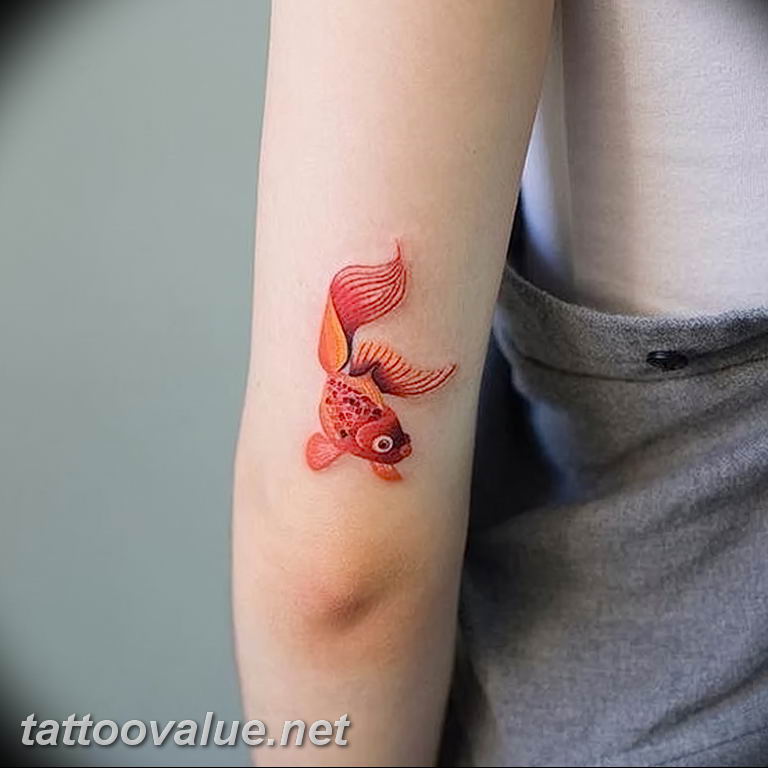 photo goldfish tattoo 04.01.2019 №211 - goldfish tattoo idea - tattoovalue.net