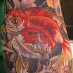 photo goldfish tattoo 04.01.2019 №217 - goldfish tattoo idea - tattoovalue.net