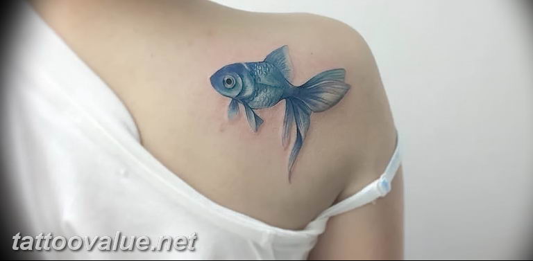 photo goldfish tattoo 04.01.2019 №224 - goldfish tattoo idea - tattoovalue.net