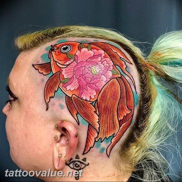 photo goldfish tattoo 04.01.2019 №235 - goldfish tattoo idea - tattoovalue.net