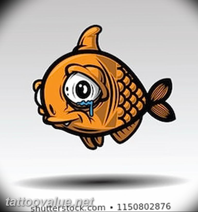 photo goldfish tattoo 04.01.2019 №236 - goldfish tattoo idea - tattoovalue.net