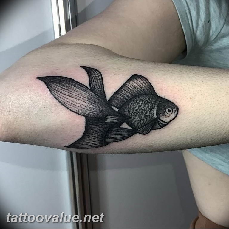 photo goldfish tattoo 04.01.2019 №253 - goldfish tattoo idea - tattoovalue.net