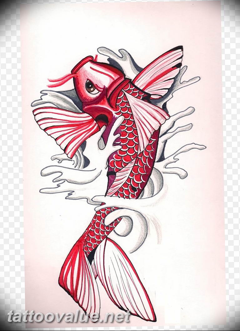photo goldfish tattoo 04.01.2019 №254 - goldfish tattoo idea - tattoovalue.net