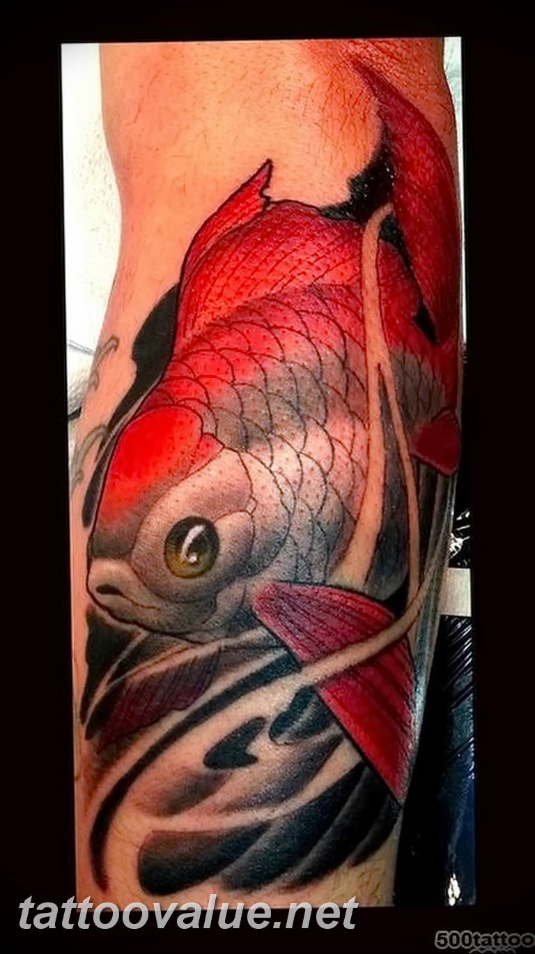 photo goldfish tattoo 04.01.2019 №264 - goldfish tattoo idea - tattoovalue.net