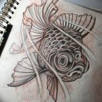 photo goldfish tattoo 04.01.2019 №298 - goldfish tattoo idea - tattoovalue.net