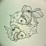 photo goldfish tattoo 04.01.2019 №303 - goldfish tattoo idea - tattoovalue.net