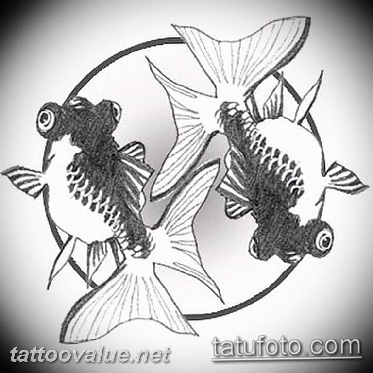 photo goldfish tattoo 04.01.2019 №308 - goldfish tattoo idea - tattoovalue.net