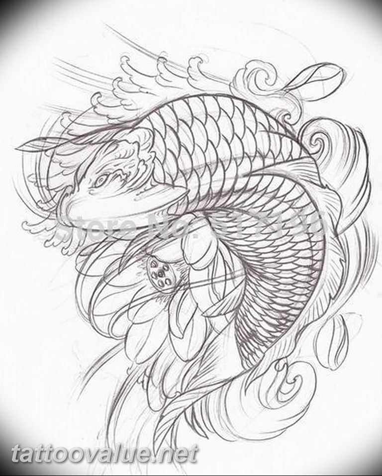 photo goldfish tattoo 04.01.2019 №309 - goldfish tattoo idea - tattoovalue.net