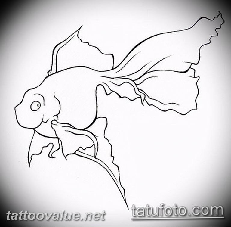 photo goldfish tattoo 04.01.2019 №310 - goldfish tattoo idea - tattoovalue.net