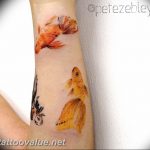 photo goldfish tattoo 04.01.2019 №315 - goldfish tattoo idea - tattoovalue.net