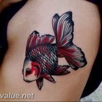 photo goldfish tattoo 04.01.2019 №316 - goldfish tattoo idea - tattoovalue.net