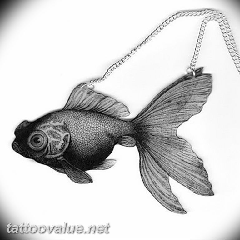 photo goldfish tattoo 04.01.2019 №320 - goldfish tattoo idea - tattoovalue.net