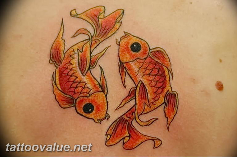 photo goldfish tattoo 04.01.2019 №323 - goldfish tattoo idea - tattoovalue.net
