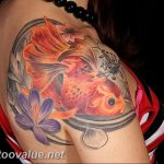 photo goldfish tattoo 04.01.2019 №329 - goldfish tattoo idea - tattoovalue.net
