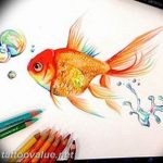 photo goldfish tattoo 04.01.2019 №339 - goldfish tattoo idea - tattoovalue.net