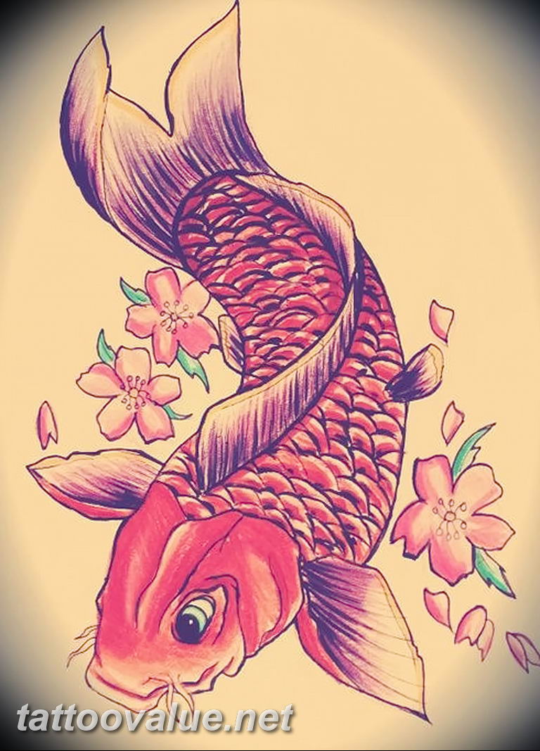 photo goldfish tattoo 04.01.2019 №345 - goldfish tattoo idea - tattoovalue.net