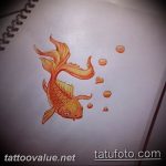 photo goldfish tattoo 04.01.2019 №348 - goldfish tattoo idea - tattoovalue.net