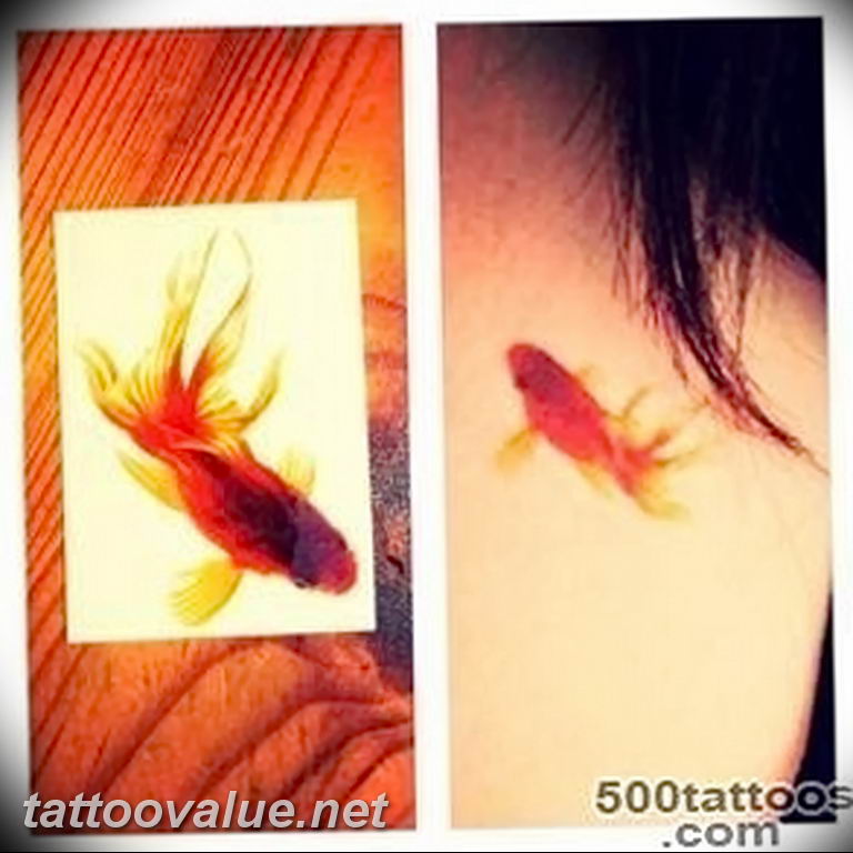 photo goldfish tattoo 04.01.2019 №354 - goldfish tattoo idea - tattoovalue.net