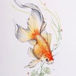 photo goldfish tattoo 04.01.2019 №358 - goldfish tattoo idea - tattoovalue.net