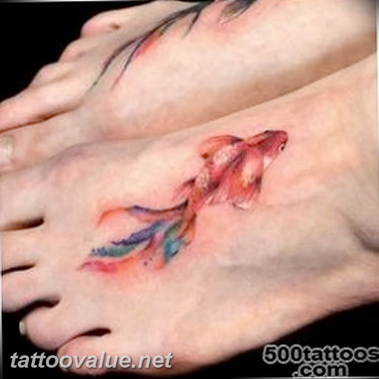 photo goldfish tattoo 04.01.2019 №377 - goldfish tattoo idea - tattoovalue.net