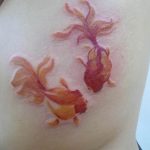 photo goldfish tattoo 04.01.2019 №388 - goldfish tattoo idea - tattoovalue.net