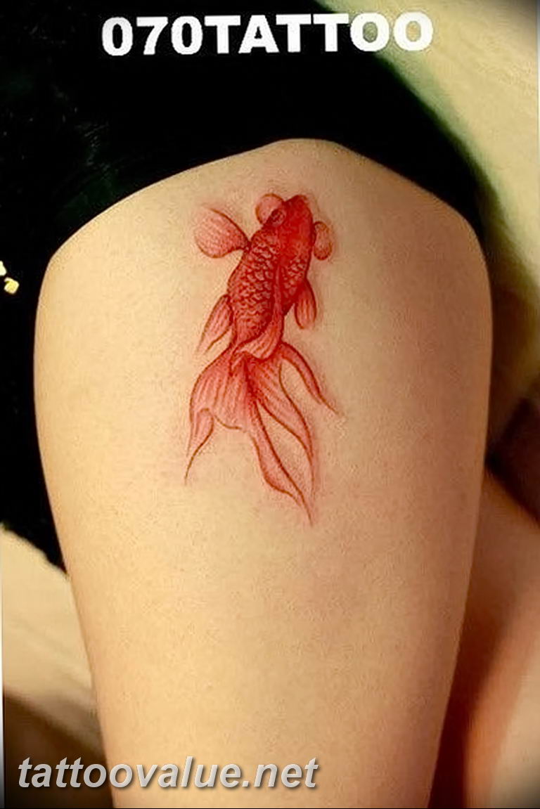 photo goldfish tattoo 04.01.2019 №402 - goldfish tattoo idea - tattoovalue.net