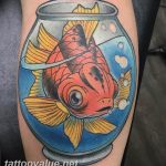 photo goldfish tattoo 04.01.2019 №408 - goldfish tattoo idea - tattoovalue.net