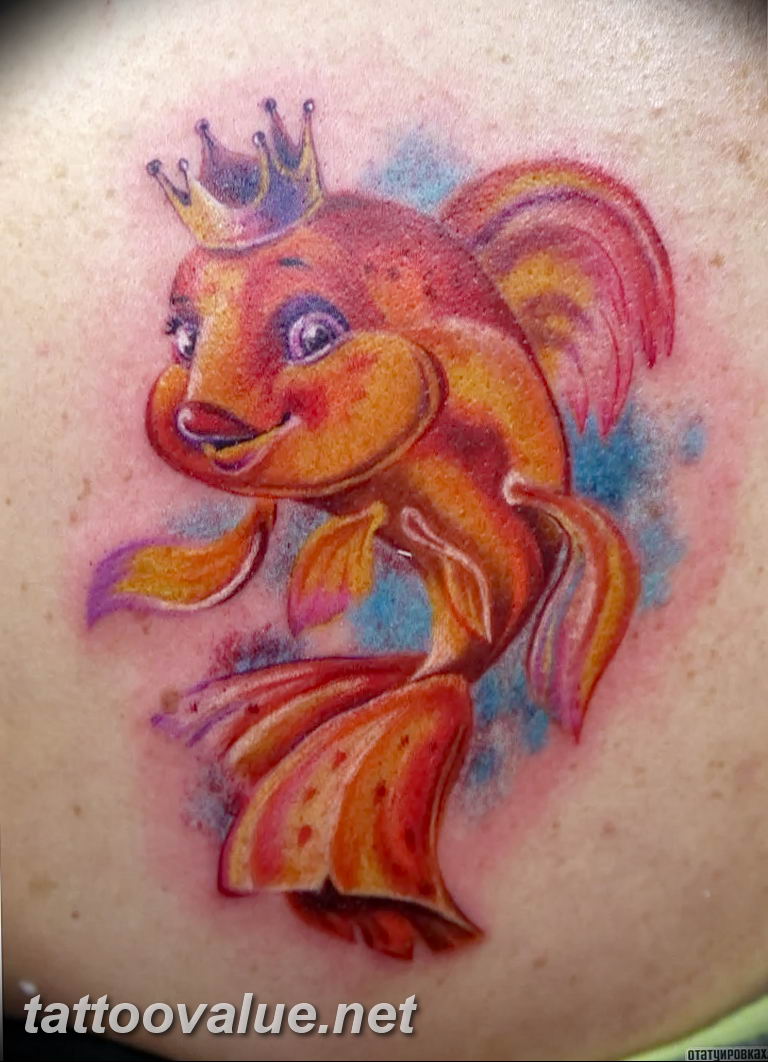photo goldfish tattoo 04.01.2019 №420 - goldfish tattoo idea - tattoovalue.net