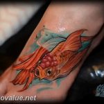 photo goldfish tattoo 04.01.2019 №426 - goldfish tattoo idea - tattoovalue.net