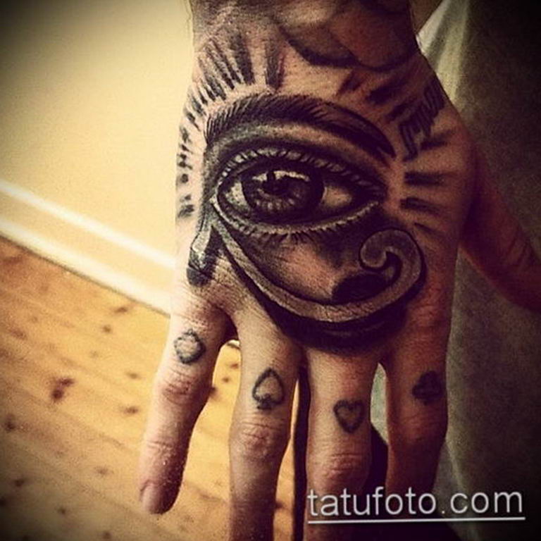 photo of eye tattoo Horus  №299 - drawing tattoo god Horus Eye -   