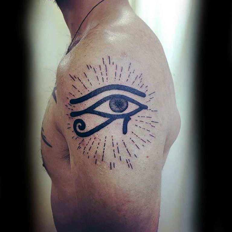 photo of eye tattoo Horus  №401 - drawing tattoo god Horus Eye -   