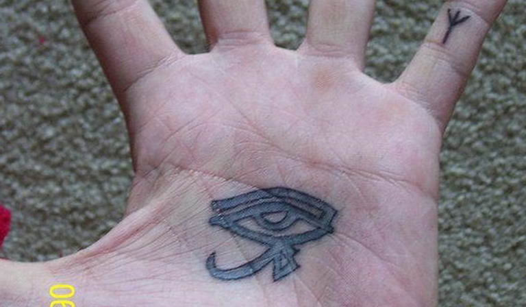 Black eye tattoo on the left palm by Alex  Sleeve tattoos Eye tattoo Palm  tattoos