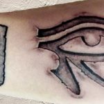 photo of eye tattoo Horus 22.01.2019 №443 - drawing tattoo god Horus Eye - tattoovalue.net