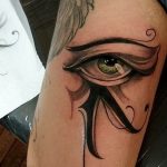photo of eye tattoo Horus 22.01.2019 №445 - drawing tattoo god Horus Eye - tattoovalue.net